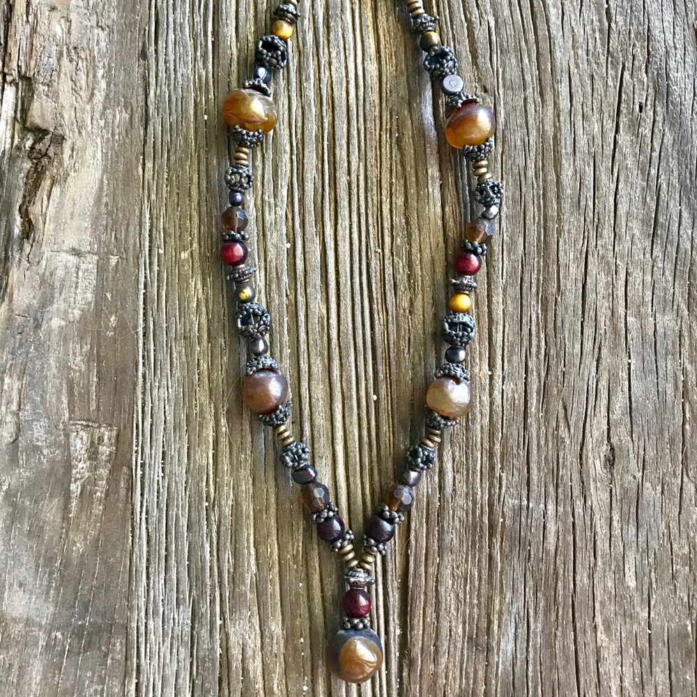 Unique, vintage beaded necklace